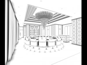 restaurant teahouse cafe drinks clubhouse 43 3D 模型