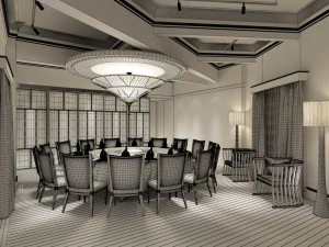 restaurant teahouse cafe drinks clubhouse 44 3D Model