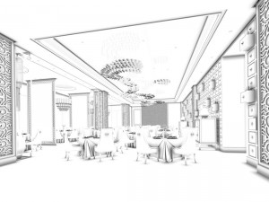 restaurant teahouse cafe drinks clubhouse 45 3D Model