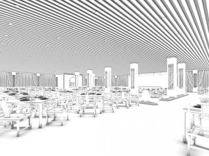 restaurant teahouse cafe drinks clubhouse 48 3D Model