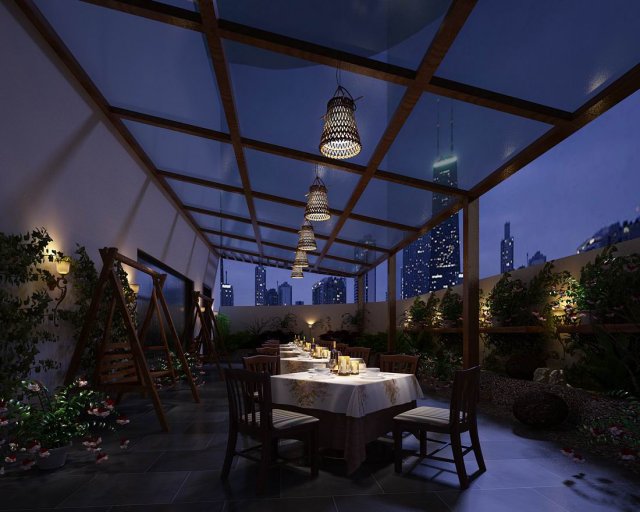 restaurant teahouse cafe drinks clubhouse 49 3D Model .c4d .max .obj .3ds .fbx .stl .blend 