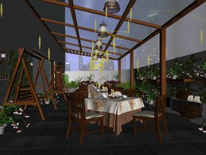 restaurant teahouse cafe drinks clubhouse 49 3D Model