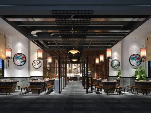 레스토랑 찻집 카페 음료수 클럽하우스 50 3D 모델