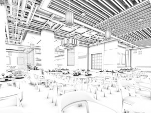 restaurant teahouse cafe drinks clubhouse 51 Modello 3D