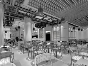 restaurant teahouse cafe drinks clubhouse 51 Modello 3D