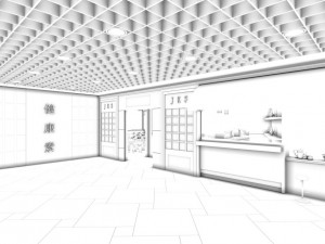 restaurant teahouse cafe drinks clubhouse 51 Modello 3D