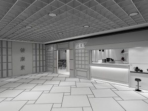 restaurant teahouse cafe drinks clubhouse 51 Modello 3D