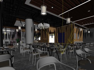 restaurant teahouse cafe drinks clubhouse 51 Modello 3D