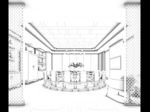 restaurant teahouse cafe drinks clubhouse 52 3D Model