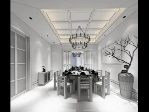 restaurant teahouse cafe drinks clubhouse 54 3D Model