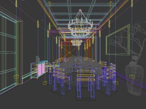 restaurant teahouse cafe drinks clubhouse 54 3D Model