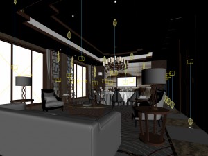 restaurant teahouse cafe drinks clubhouse 55 Model 3D