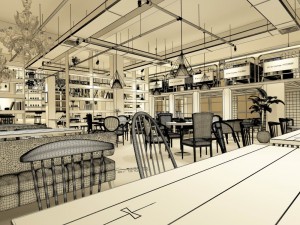 restaurant teahouse cafe drinks clubhouse 56 3D Модель