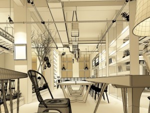 restaurant teahouse cafe drinks clubhouse 56 3D Модель