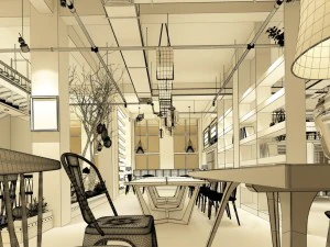 restaurant teahouse cafe drinks clubhouse 56 3D Model