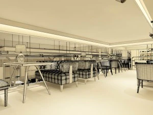 restaurant teahouse cafe drinks clubhouse 56 3D Model