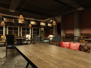restaurant teahouse cafe drinks clubhouse 56 3D Model