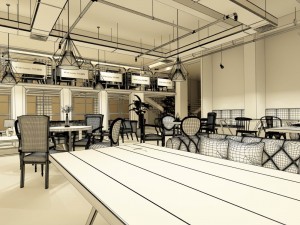 restaurant teahouse cafe drinks clubhouse 56 3D Модель
