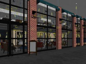 restaurant teahouse cafe drinks clubhouse 56 3D Model