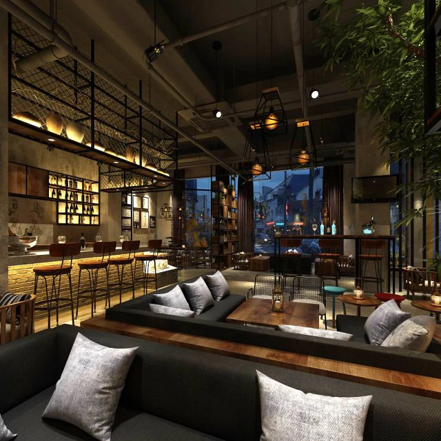 restaurant teahouse cafe drinks clubhouse 57 3D Model .c4d .max .obj .3ds .fbx .stl .blend