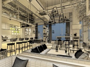 restaurant teahouse cafe drinks clubhouse 57 3D Model