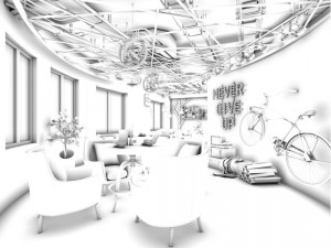 restaurant teahouse cafe drinks clubhouse 58 Modelo 3D