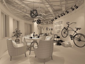 restaurant teahouse cafe drinks clubhouse 58 Modelo 3D