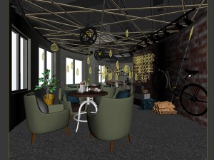 restaurant teahouse cafe drinks clubhouse 58 Modelo 3D