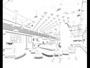 restaurant teahouse cafe drinks clubhouse 59 3D Model