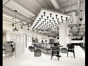 restaurant teahouse cafe drinks clubhouse 59 3D Model