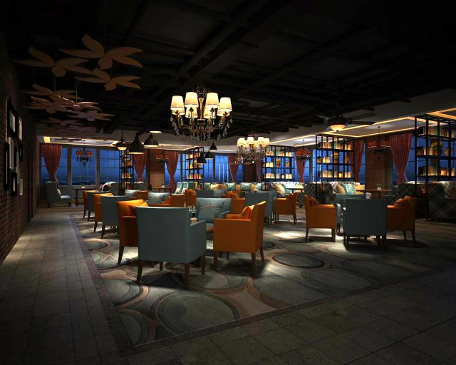 restaurant teahouse cafe drinks clubhouse 60 3D Model .c4d .max .obj .3ds .fbx .stl .blend