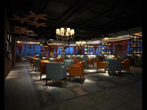 restaurant teahouse cafe drinks clubhouse 60 Model 3D