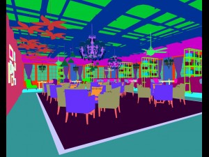 restaurant teahouse cafe drinks clubhouse 60 3D Model