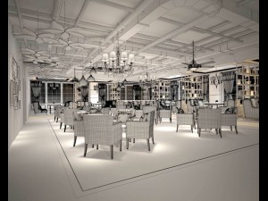 restaurant teahouse cafe drinks clubhouse 60 3D Model