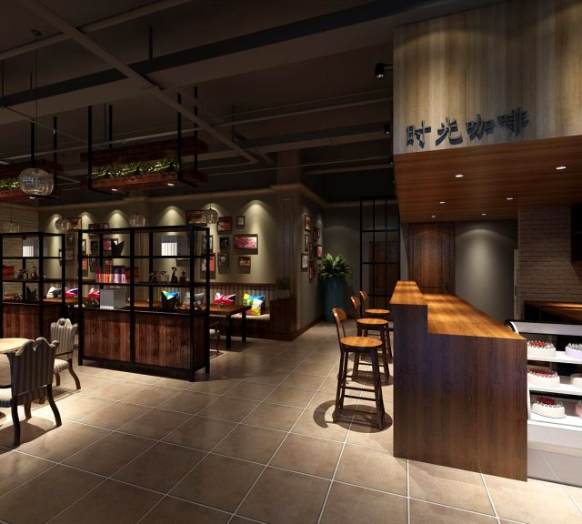 restaurant teahouse cafe drinks clubhouse 61 3D 모델 .c4d .max .obj .3ds .fbx .stl .blend 