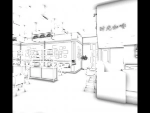 restaurant teahouse cafe drinks clubhouse 61 3D Model