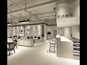 restaurant teahouse cafe drinks clubhouse 61 3D 모델