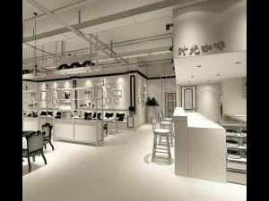 restaurant teahouse cafe drinks clubhouse 61 3D Model