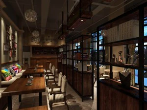 restaurant teahouse cafe drinks clubhouse 61 3D Model