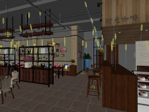 restaurant teahouse cafe drinks clubhouse 61 3D Model