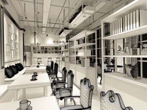 restaurant teahouse cafe drinks clubhouse 62 3D Модель