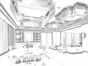 restaurant teahouse cafe drinks clubhouse 64 Modèle 3D