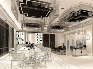 restaurant teahouse cafe drinks clubhouse 64 3D Model
