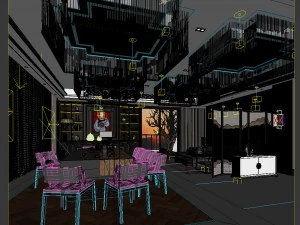 restaurant teahouse cafe drinks clubhouse 64 3D Model