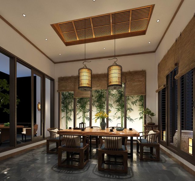 restaurant teahouse cafe drinks clubhouse 65 3D Модель .c4d .max .obj .3ds .fbx .stl .blend 