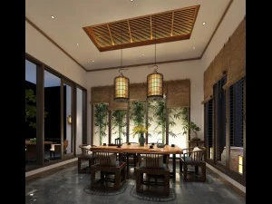 restoran &ccedil;ayevi kafe i&ccedil;ecekler kul&uuml;p binası 65 3D Model