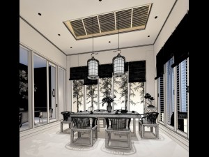 restaurant teahouse cafe drinks clubhouse 65 3D Модель