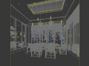 restaurant teahouse cafe drinks clubhouse 65 3D Модель