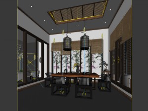 restaurant teahouse cafe drinks clubhouse 65 3D Модель