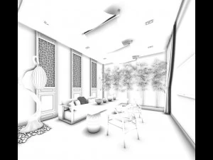 restaurant teahouse cafe drinks clubhouse 66 3D Model